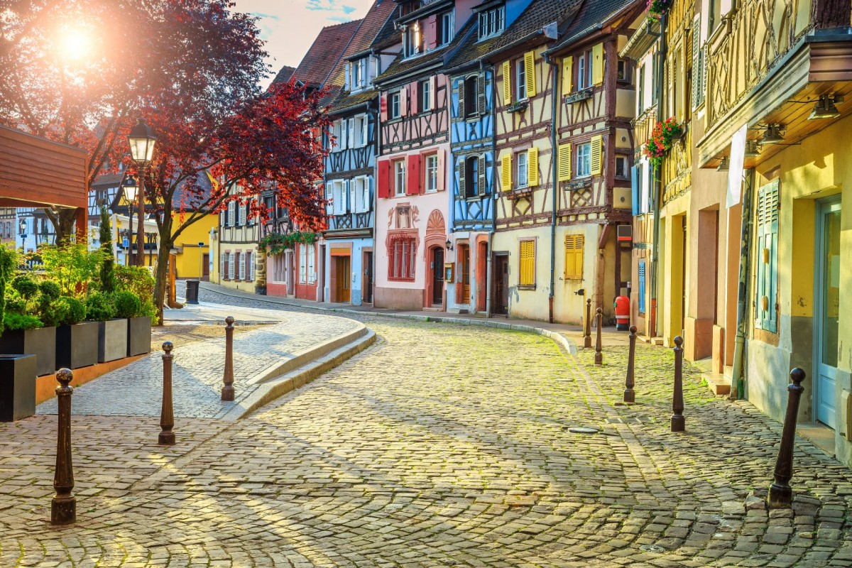 Half-timbered houses in Colmar