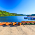 Black Forest village or lake stop