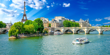 Ophorus Tours - Paris Seine River Cruise including transfers: Window Seat & 3-course menu