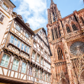 Strasbourg Cathedral and surrounding squares